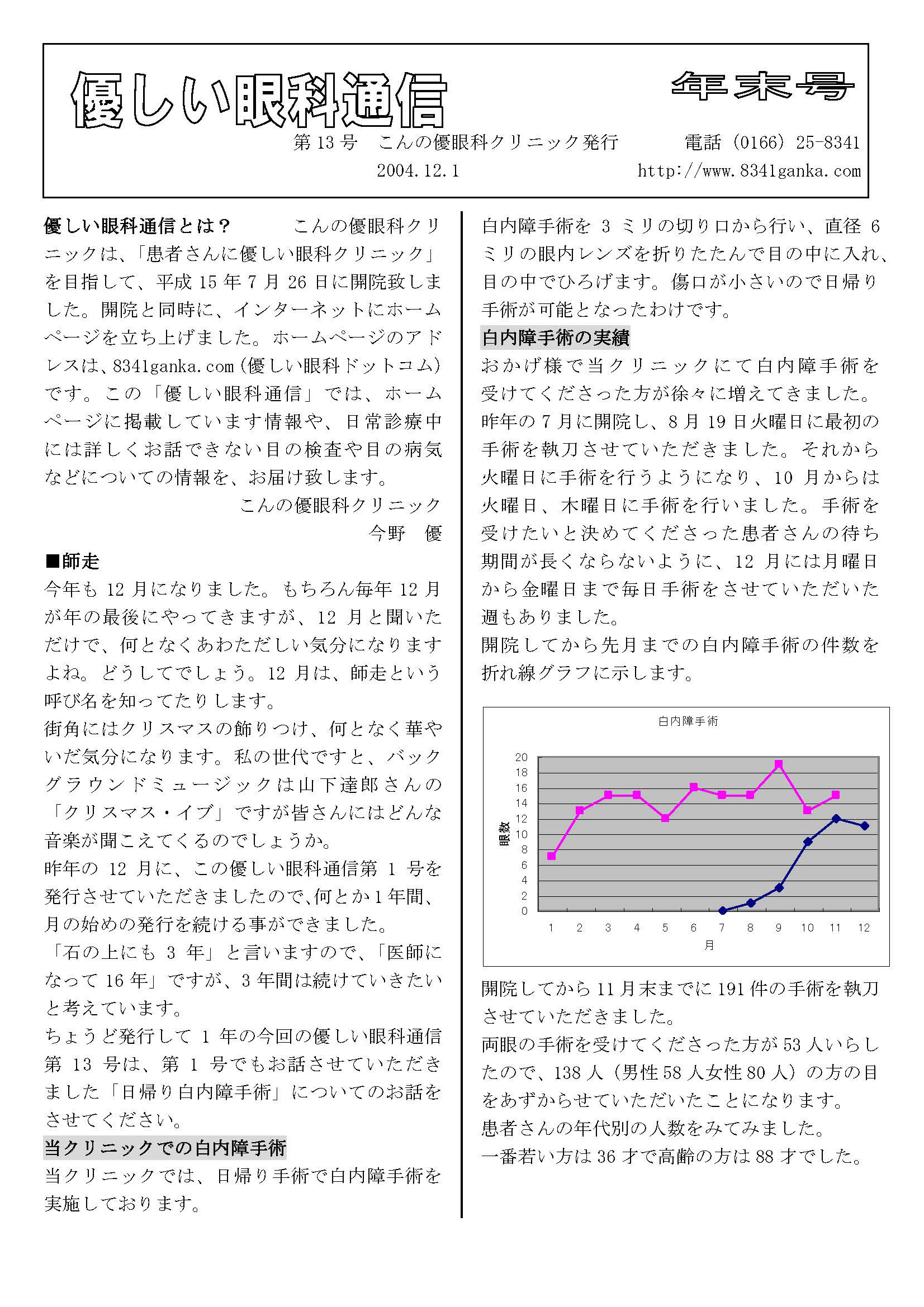 優しい眼科通信13号1